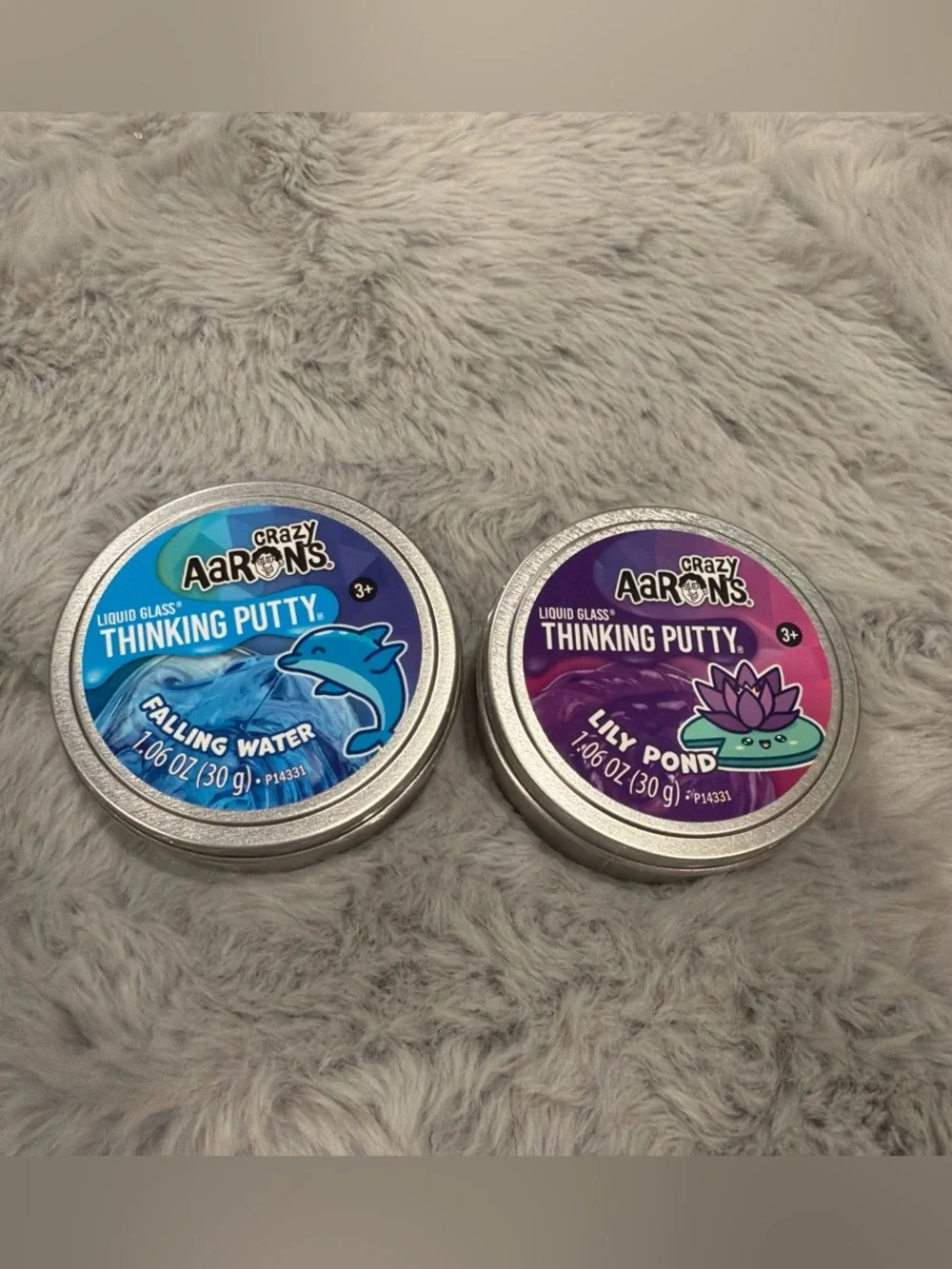 Crazy Aaron's Thinking Putty Duo — Falling Water Blue & Lily Pond Purple